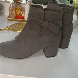 Grey Suede booties